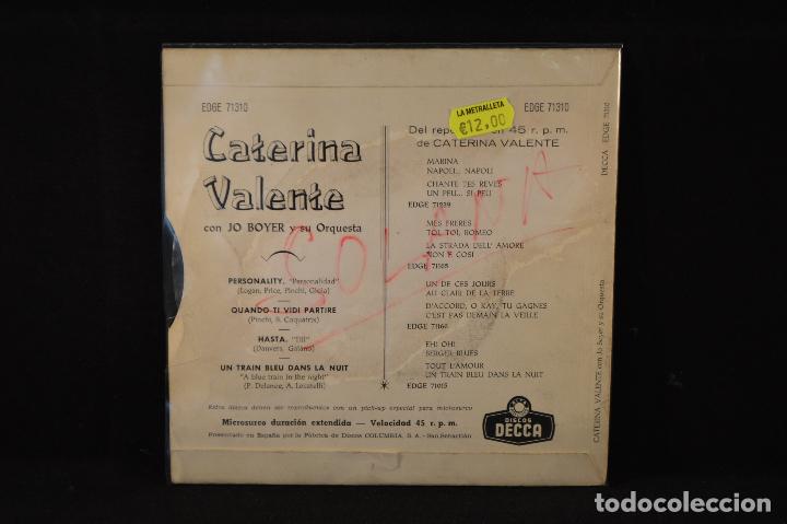 Discos de vinilo: CATERINA VALENTE - PERSONALITY +3 - EP - Foto 2