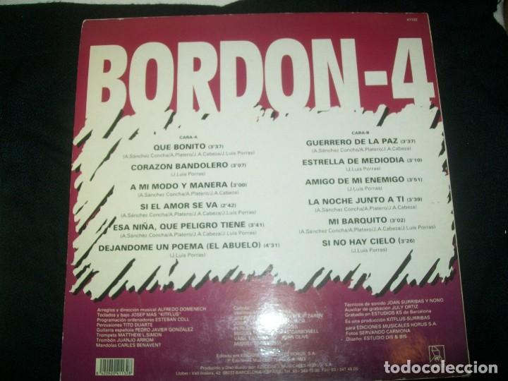 Discos de vinilo: BORDON 4 - QUE BONITO LP - Foto 2