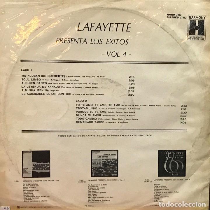 Discos de vinilo: LP argentino de Lafayette a&ntilde;o 1969 - Foto 2