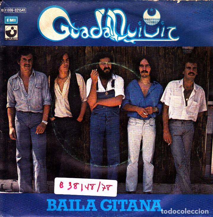 Discos de vinilo: GUADALQUIVIR - BAILA GITANA + EL MANGLIS SINGLE SPAIN 1978 - Foto 1