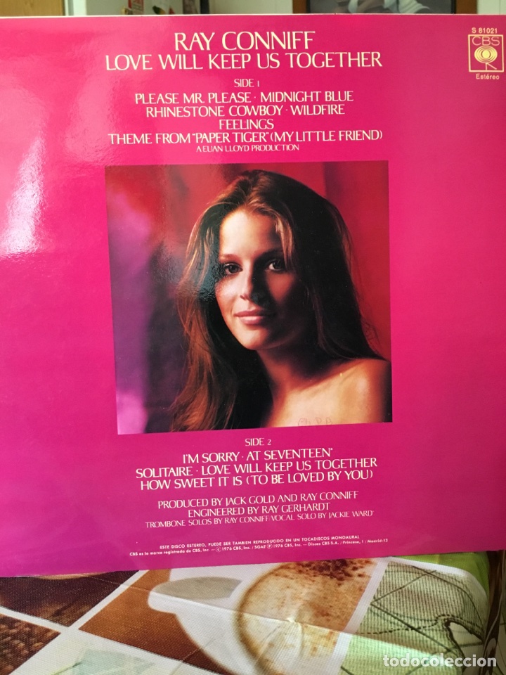 Discos de vinilo: RAY CONNIFF-LOVE WILL KEEP US TOGETHER-1976-NUEVO - Foto 2
