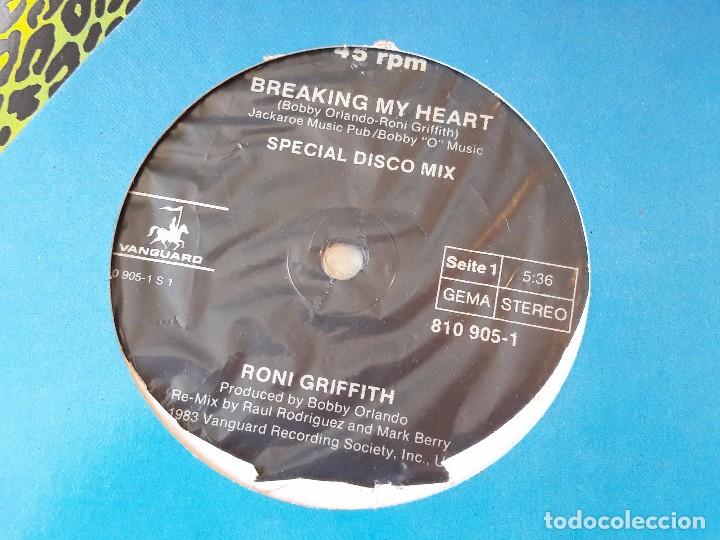 Discos de vinilo: Roni Griffith - Breaking My Heart - 1983 - Foto 2
