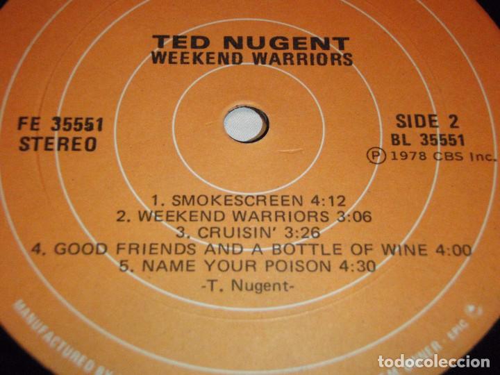Discos de vinilo: TED NUGENT - WEEKEND WARRIORS 1978 - CANADA LP EPIC - Foto 4