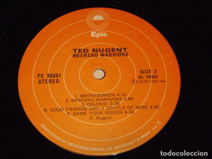 Discos de vinilo: TED NUGENT - WEEKEND WARRIORS 1978 - CANADA LP EPIC - Foto 5