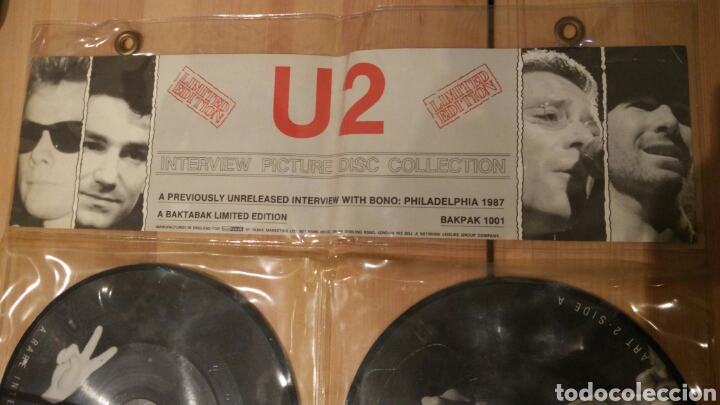 Discos de vinilo: U2 - Interview picture disc collection ,1987 - Foto 2
