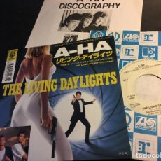 Discos de vinilo: A-HA ( THE LIVING DAYLIGHTS JAMES BOND 007) SINGLE JAPAN (EPI8)