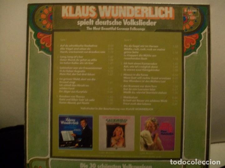 Discos de vinilo: Klaus Wunderlich &lrm;&ndash; Spielt Deutsche Volkslieder LP - Foto 2