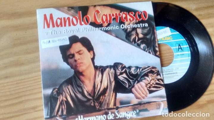 Discos de vinilo: SINGLE (VINILO) DE MANOLO CARRASCO  A&Ntilde;OS 90 - Foto 1