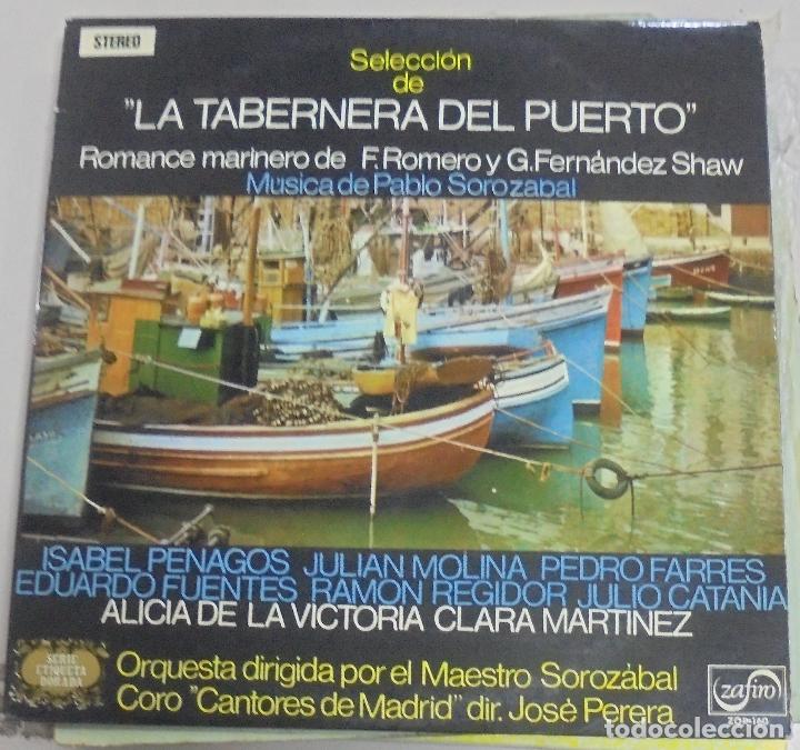 Vinyl records: LP. SELECCION DE LA TABERNERA DEL PUERTO. SERIE ETIQUETA DORADA. ZAFIRO