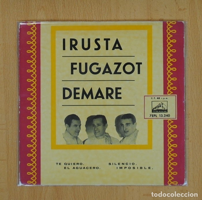 Disques de vinyle: IRUSTA FUGAZOT DEMARE - TE QUIERO + 3 - EP