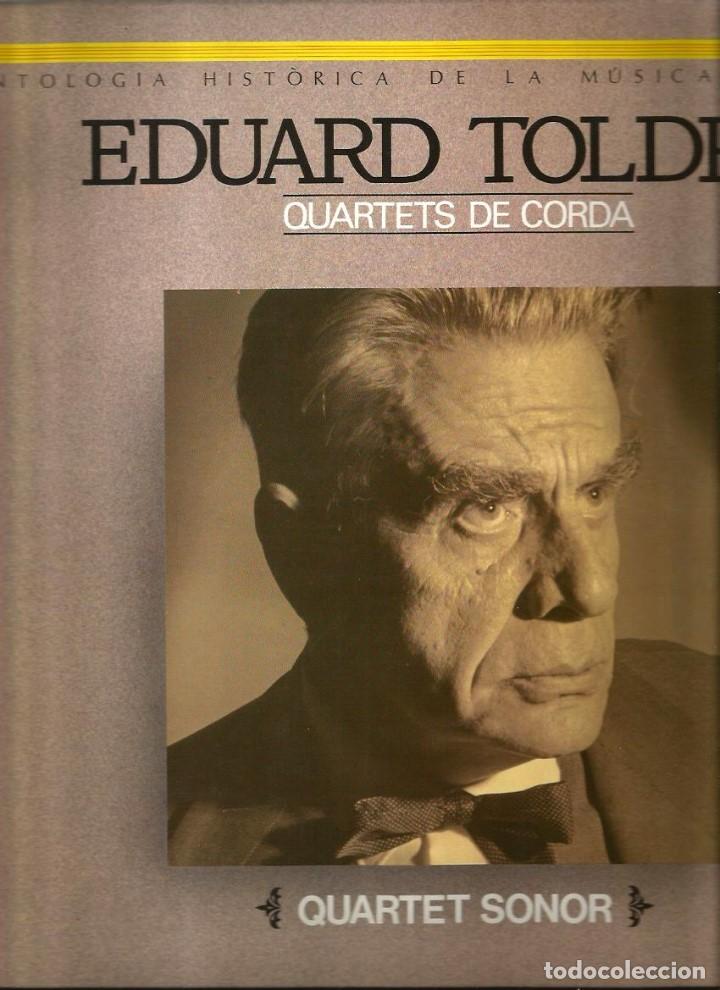 Discos de vinilo: LP EDUARD TOLDR&Agrave; & QUARTET SONOR : QUARTETS DE CORDA - Foto 1