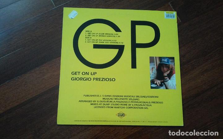 Discos de vinilo: giorgio prezioso-get on up.maxi espa&ntilde;a - Foto 2