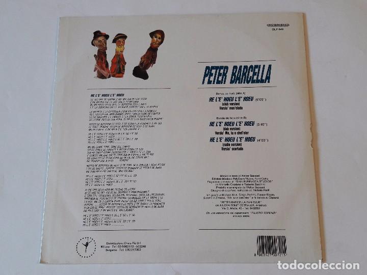 Discos de vinilo: Peter Barcella - He L E Hoeu L E Hoeu - 1991 - Foto 2