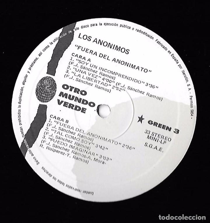 Discos de vinilo: AN&Oacute;NIMOS, LOS: FUERA DEL ANONIMATO - Foto 4