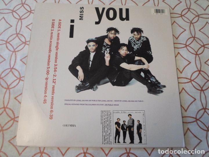 Discos de vinilo: JOE PUBLIC - I MISS YOU - Foto 2