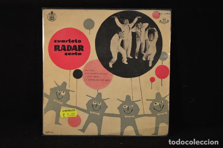 Discos de vinilo: CUARTETO RADAR - ONLY YOU + 3 - EP - Foto 1