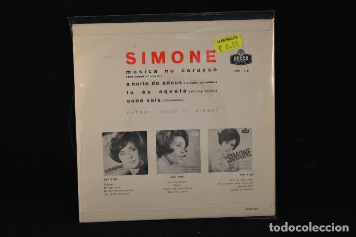 Discos de vinilo: SIMONE - MUSICA NO CORA&Ccedil;AO +3 - EP - Foto 2