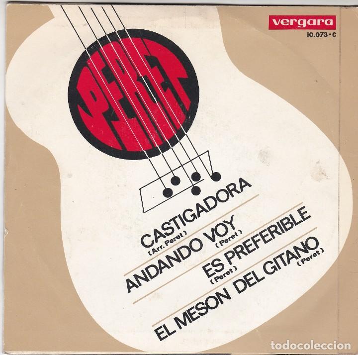 Discos de vinilo: SINGLE PERET. CASTIGADORA. 1969. SPAIN. DISCO PROBADO Y BIEN - Foto 2