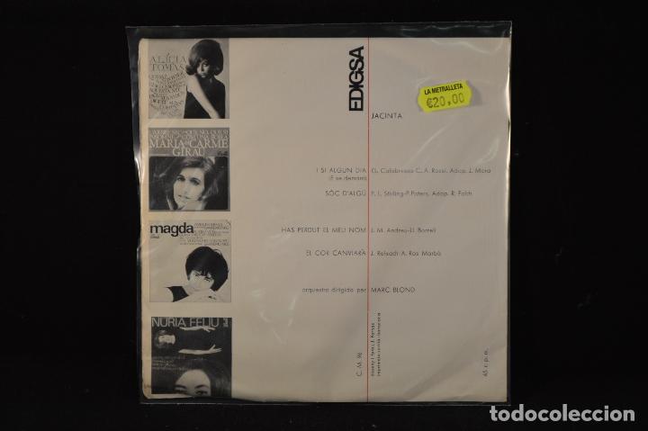 Discos de vinilo: JACINTA - I SI ALGUN DIA +3 - EP - Foto 2