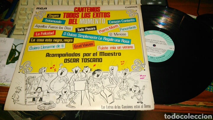 Discos de vinilo: Oscar toscano lp cantemos todos los &eacute;xitos del momento.peru - Foto 1
