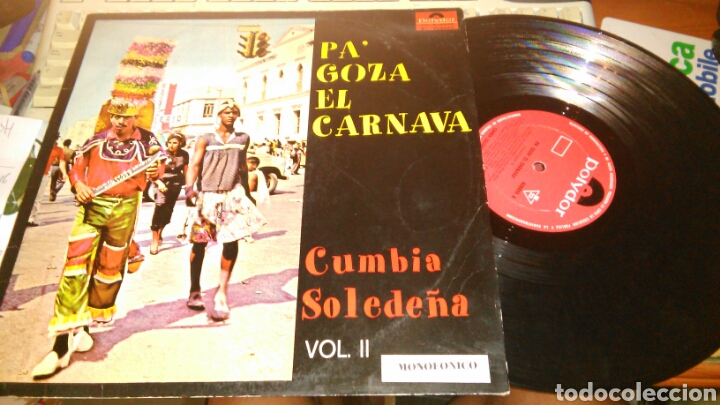Disques de vinyle: Cumbia solede&ntilde;a lp pa' goza el carnava vol.2.colombia mono.rareza