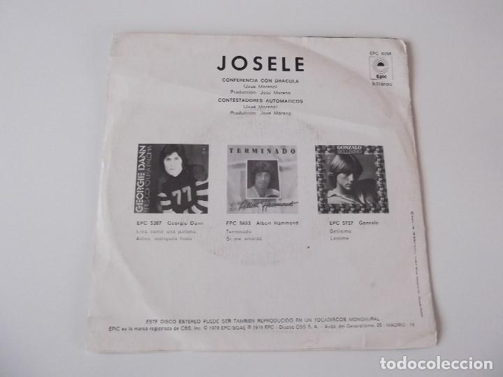 Discos de vinilo: JOSELE - Conferencia con Dr&aacute;cula - Foto 2