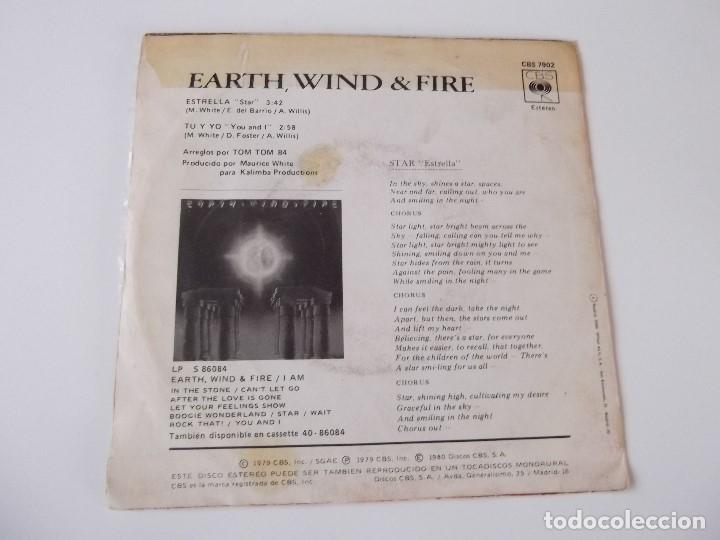 Discos de vinilo: EARTH, WIND & FIRE - Estrella (Star) - Foto 2
