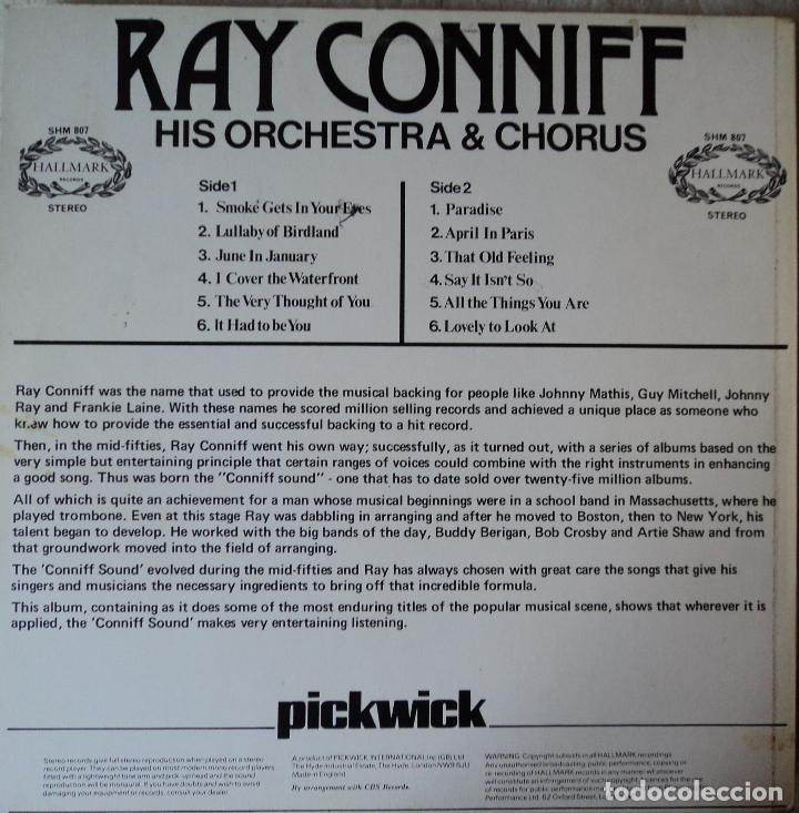 Discos de vinilo: Ray Conniff - Paradise - Edici&oacute;n de England - Foto 2