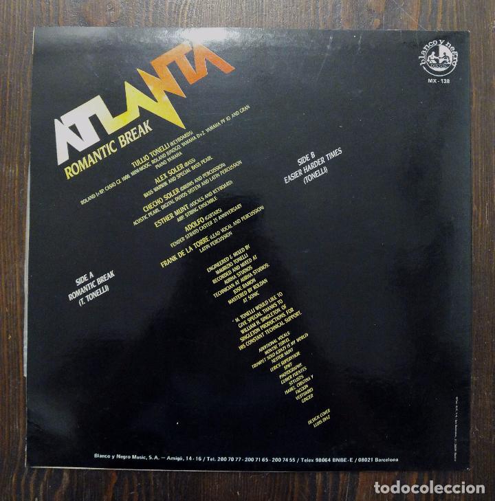 Discos de vinilo: MAXI SINGLE ATLANTA - ROMANTIC BREAK - SONIA - Foto 2
