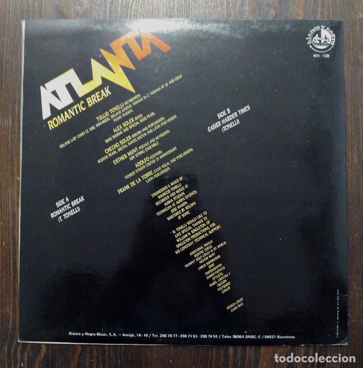 Discos de vinilo: MAXI SINGLE ATLANTA - ROMANTIC BREAK - SONIC. - Foto 2