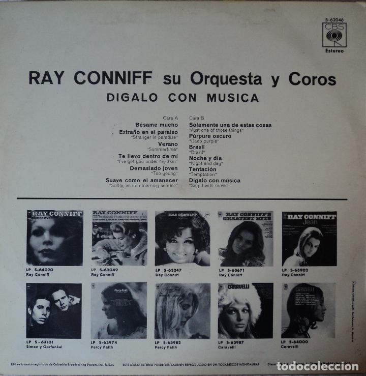 Discos de vinilo: Ray Conniff - Say it with music - Edici&oacute;n de 1973 de Espa&ntilde;a - Foto 2