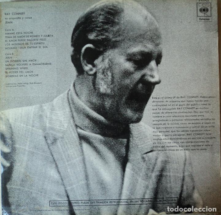 Discos de vinilo: Ray Conniff - Jean - Edici&oacute;n de 1970 de Espa&ntilde;a - Foto 2