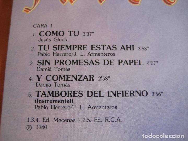 Discos de vinilo: FALCONS LP PHILIPS 1981 - COMO TU - Psicodelia ROCK - PROGRESIVO - Foto 3