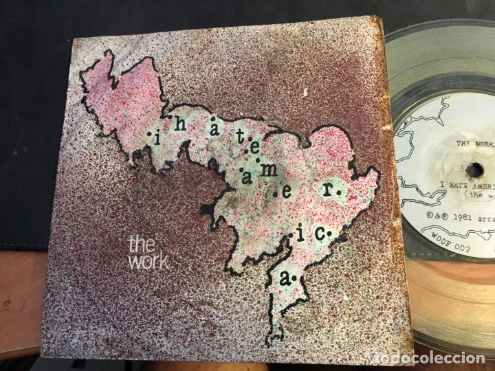 Discos de vinilo: THE WORK ( I HATE AMERICA) SINGLE  (EPI9) - Foto 1
