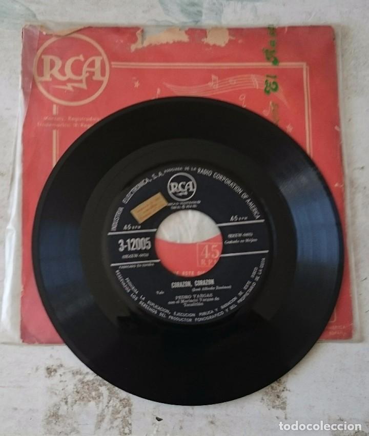 Discos de vinilo: Pedro Vargas: Coraz&oacute;n, coraz&oacute;n / Un minuto (Rca 1959) - Foto 1