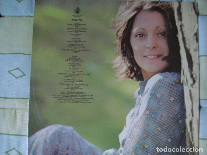 Discos de vinilo: MAYA - HISPAVOX 1976 LP ESPA&Ntilde;OL - Foto 2