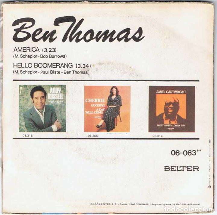 Discos de vinilo: Ben Thomas - America + Hello, boomerang - Foto 2