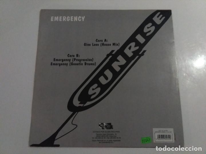 Discos de vinilo: Sunrise - Emergency (Glass Records) - Foto 2