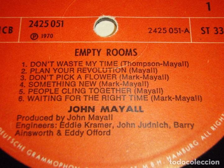 Discos de vinilo: John Mayall &ndash; Empty Rooms, Scandinavia 1979 Polydor - Foto 3