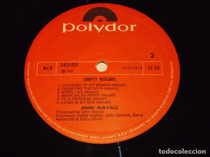 Discos de vinilo: John Mayall &ndash; Empty Rooms, Scandinavia 1979 Polydor - Foto 5