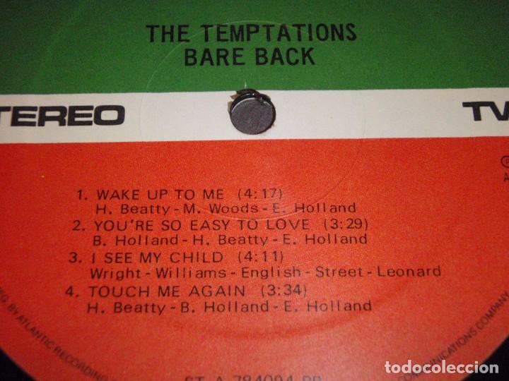 Discos de vinilo: The Temptations &ndash; Bare Back, US 1978 Atlantic - Foto 5