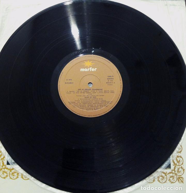 Discos de vinilo: LP LOS DE ARAG&Oacute;N - ALMA DE DIOS - MARFER 1979. - Foto 5