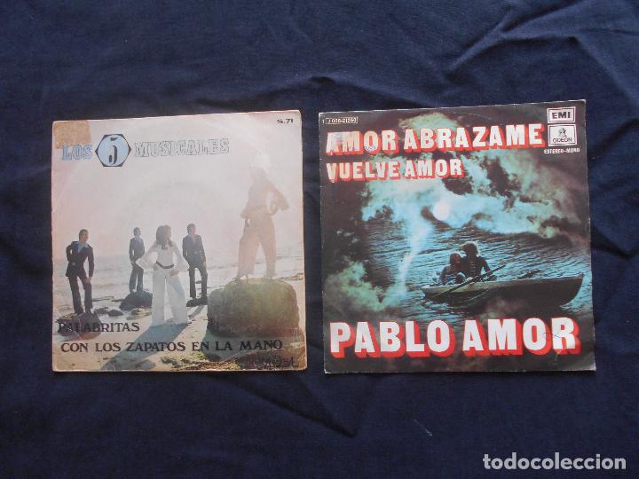 Discos de vinilo: DOS SINGLES LOS 5 MUSICALES Y PABLO AMOR - Foto 1