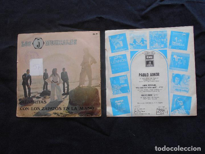 Discos de vinilo: DOS SINGLES LOS 5 MUSICALES Y PABLO AMOR - Foto 2