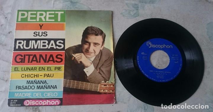 Discos de vinilo: Peret y sus rumbas gitanas: El lunar en el pi&eacute; + 3 (Discophon 1964) - Foto 1