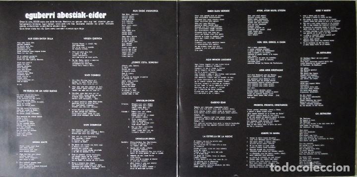 Discos de vinilo: EIDER: EGUBERRI ABESTIAK - Foto 3