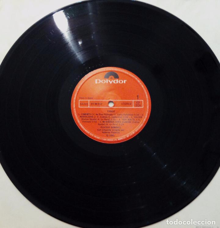 Discos de vinilo: LP PL&Aacute;CIDO DOMINGO - TANGO - POLYDOR 1981. - Foto 4