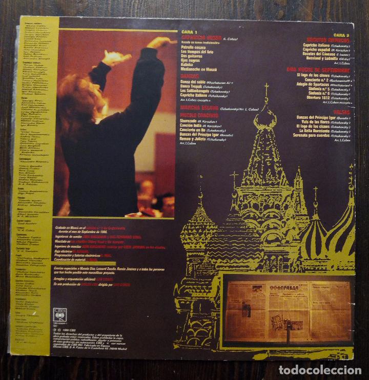 Discos de vinilo: LP LUIS COBOS - CAPRICCIO RUSSO - CBS 1986. - Foto 2