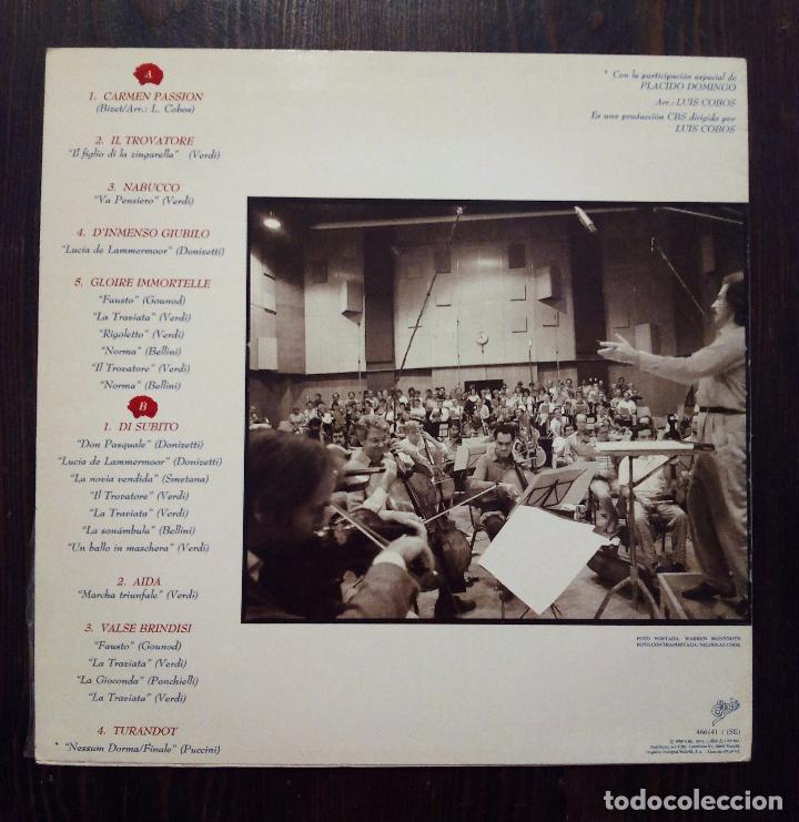 Discos de vinilo: LP LUIS COBOS - OPERA MAGNA - EPIC 1989. - Foto 2