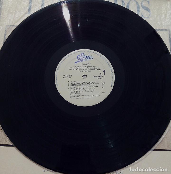 Discos de vinilo: LP LUIS COBOS - OPERA MAGNA - EPIC 1989. - Foto 4